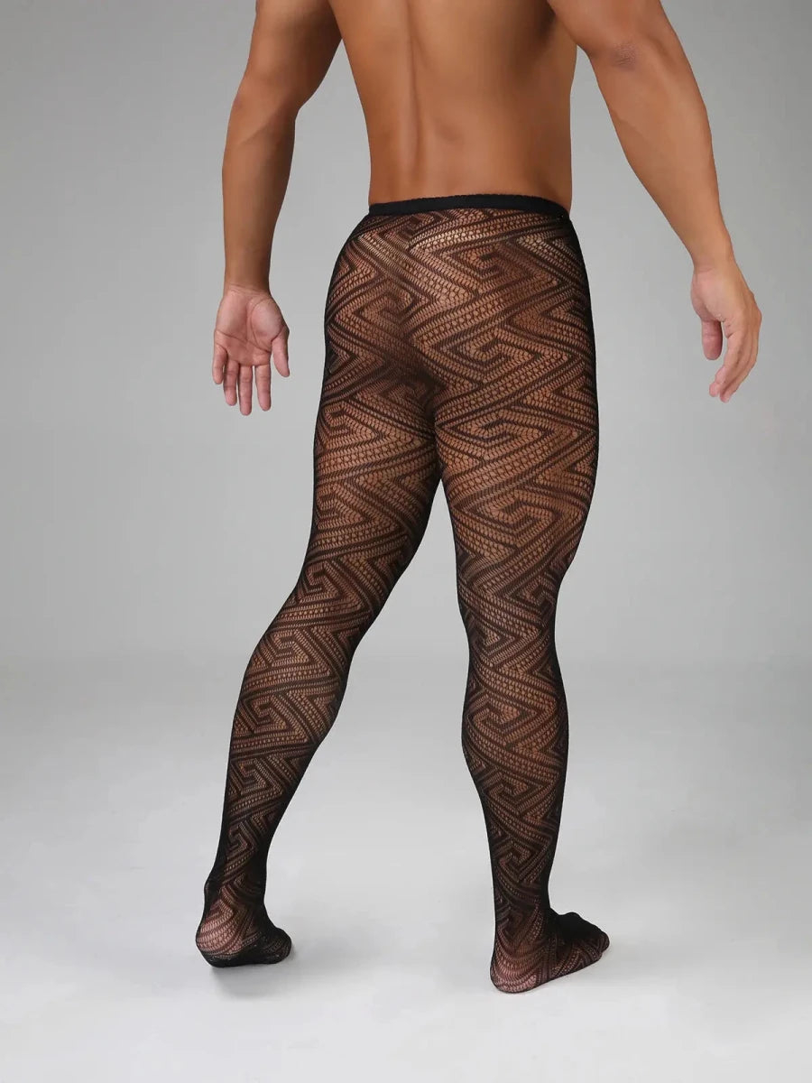 Gothic Black Fishnet Mesh Tights - WOWihte