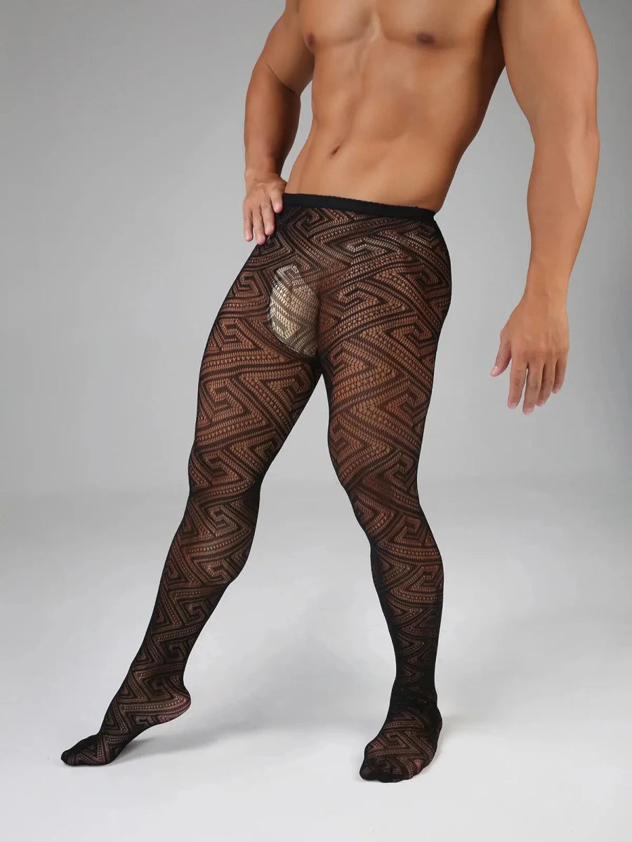 Gothic Black Fishnet Mesh Tights - WOWihte