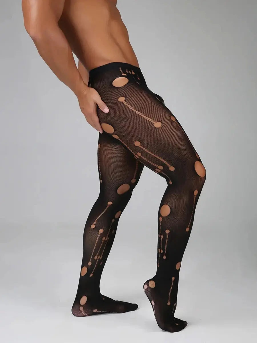 Gothic Black Mesh Fishnet Stockings - WOWihte