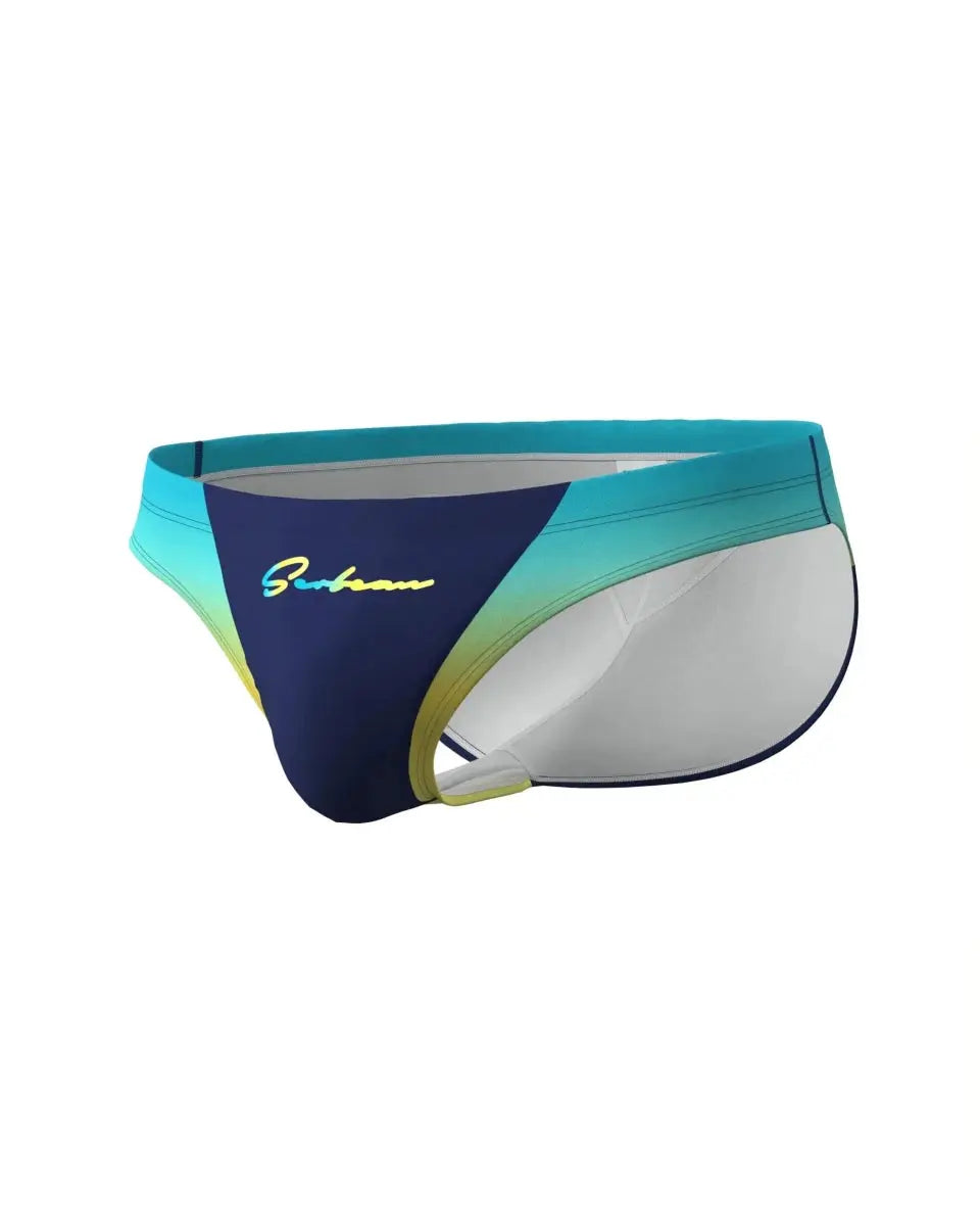 Gradient Low-Rise Swim Briefs - WOWihte