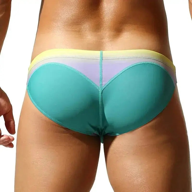 Gradient Low-Rise Swim Briefs - WOWihte