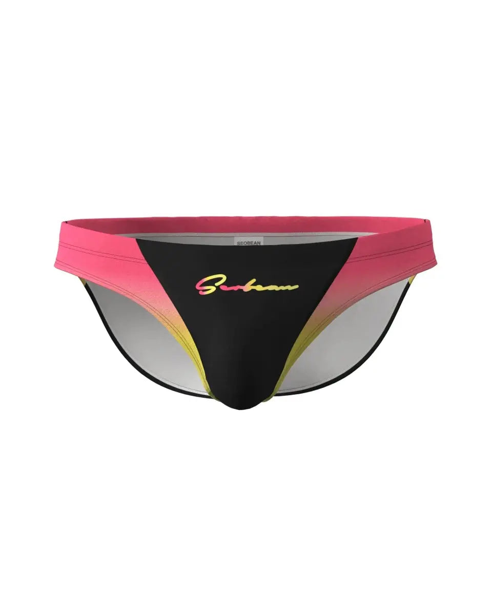Gradient Low-Rise Swim Briefs - WOWihte