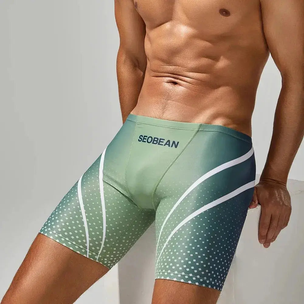 Gradient Vortex Swim Boxers - WOWihte