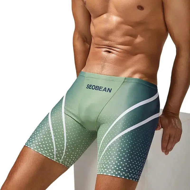 Gradient Vortex Swim Boxers - WOWihte