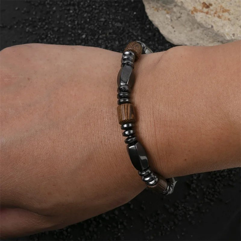 Handmade Black Hematite Bracelet - WOWihte