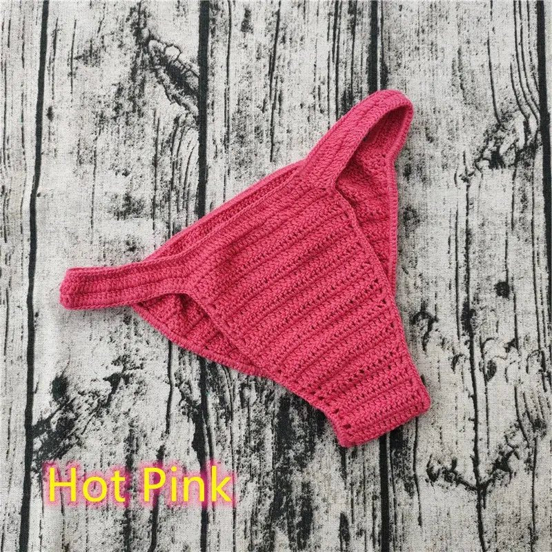 Handmade Crochet Beach Thong - WOWihte