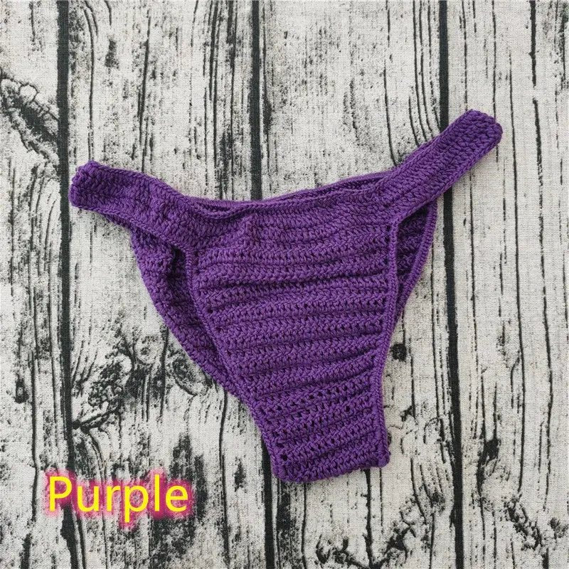 Handmade Crochet Beach Thong - WOWihte