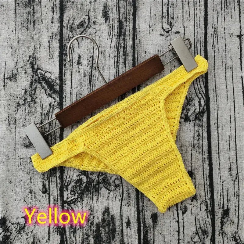 Handmade Crochet Beach Thong - WOWihte