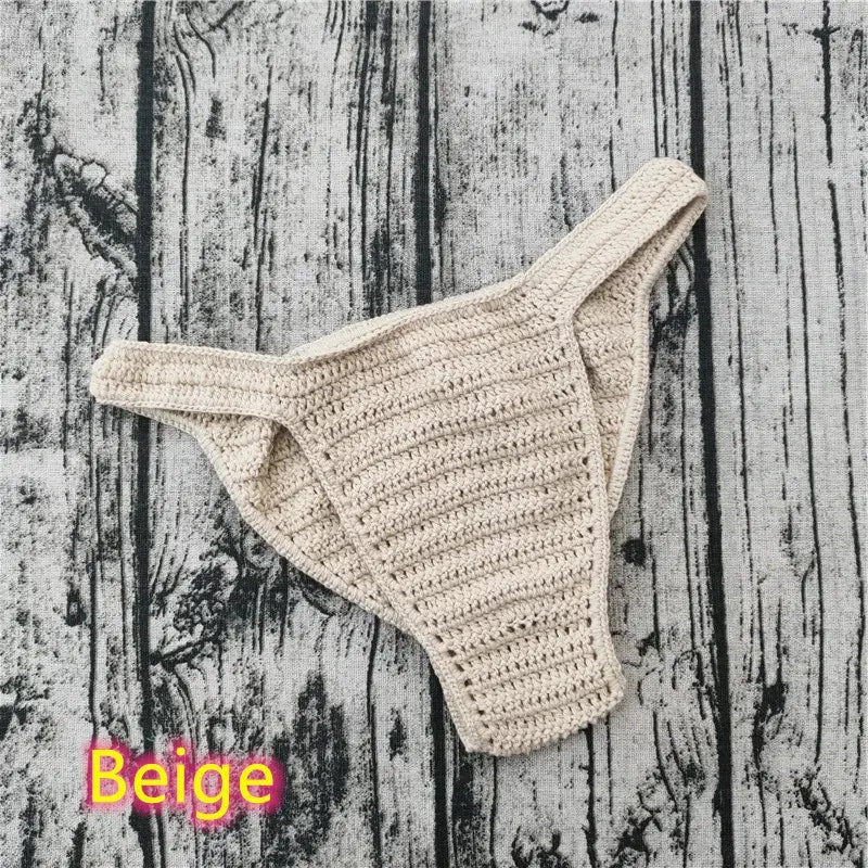 Handmade Crochet Beach Thong - WOWihte
