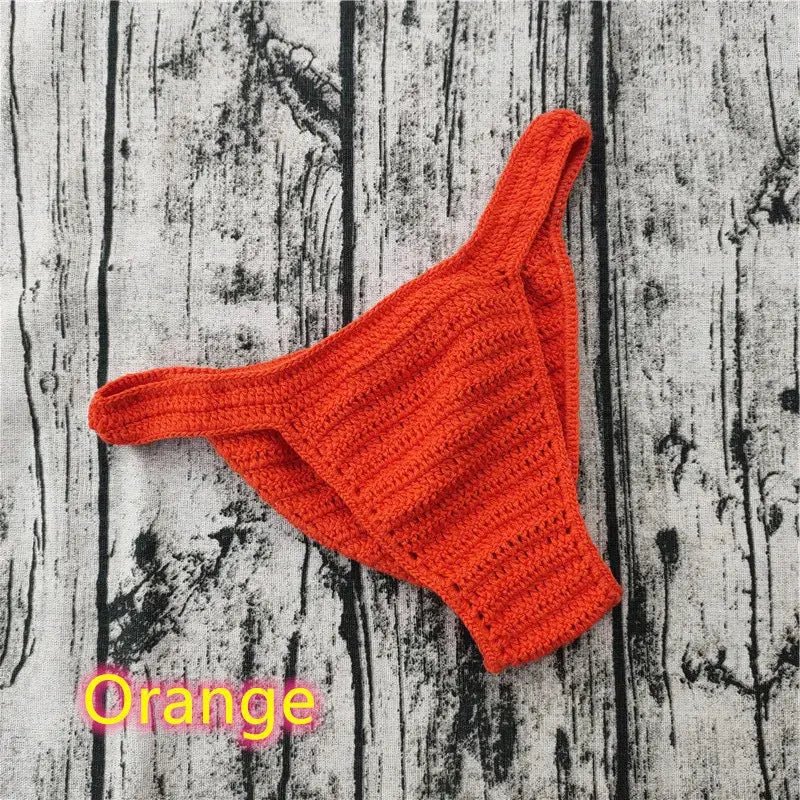 Handmade Crochet Beach Thong - WOWihte