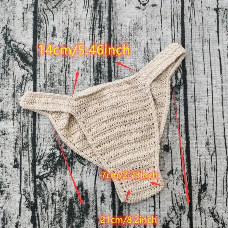 Handmade Crochet Beach Thong - WOWihte