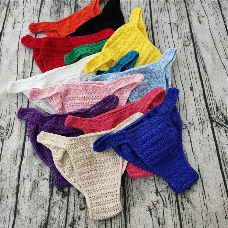 Handmade Crochet Beach Thong - WOWihte