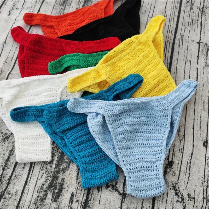Handmade Crochet Beach Thong - WOWihte