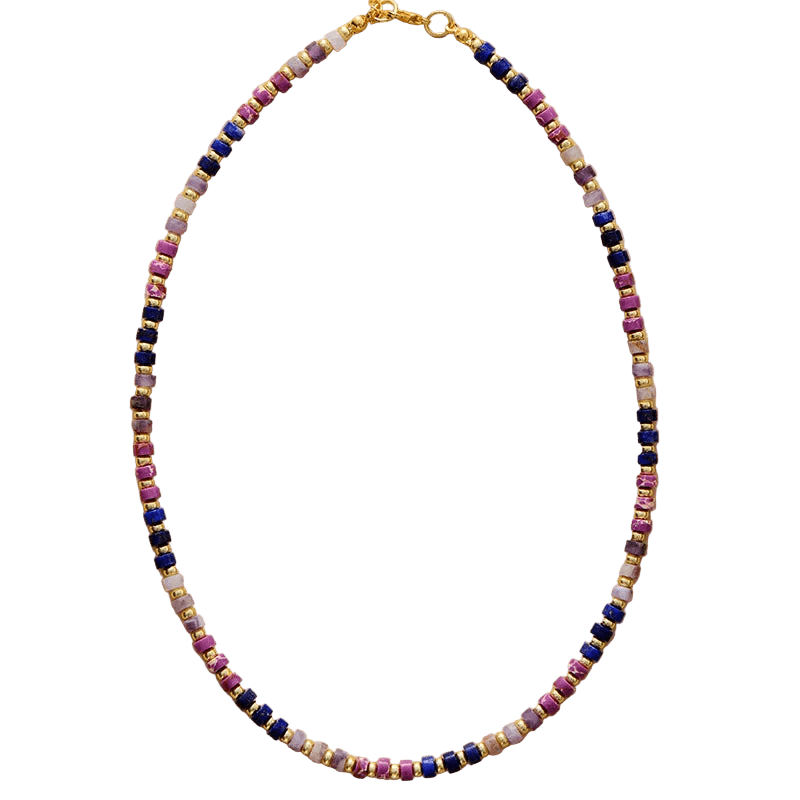 Handmade Turquoise Beaded Choker - WOWihte