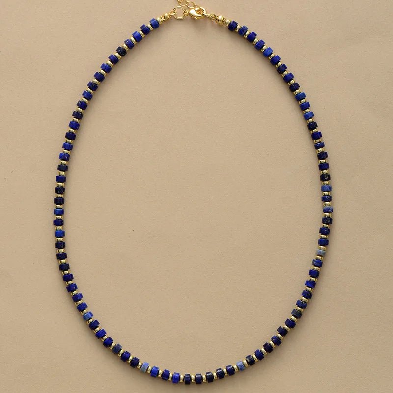 Handmade Turquoise Beaded Choker - WOWihte