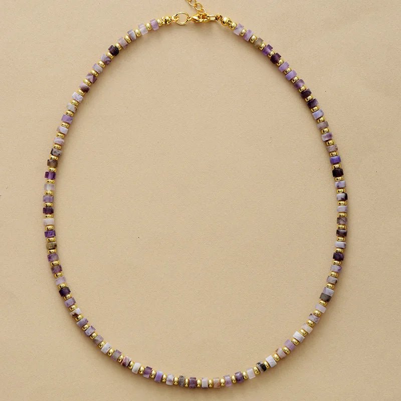 Handmade Turquoise Beaded Choker - WOWihte