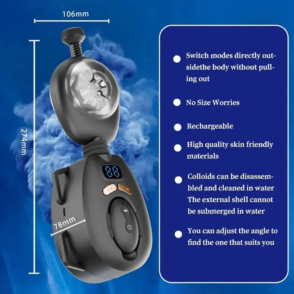 Hands - Free Remote Control Male Masturbator - WOWihte