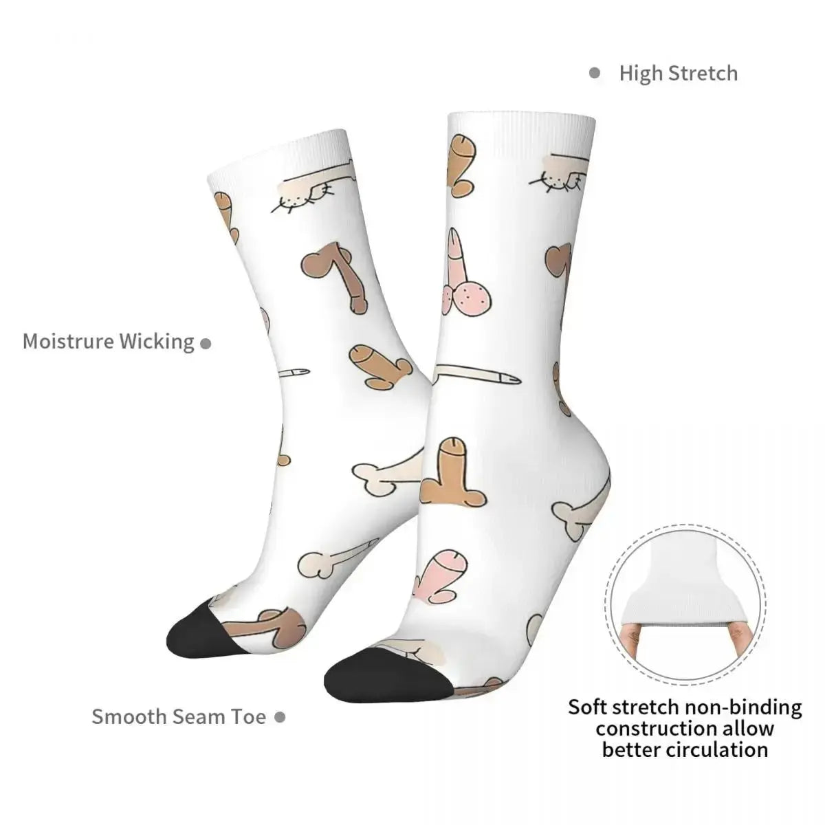 Harajuku Art Crew Socks Unisex - WOWihte