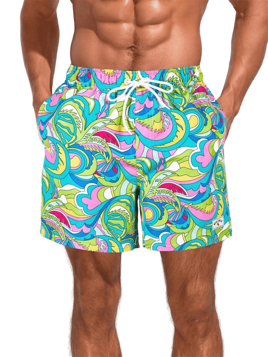 Hawaiian 3D Quick - Dry Shorts - WOWihte