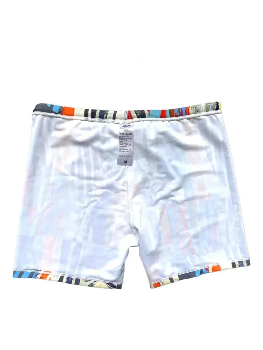 High - Elastic Cartoon Swim Trunks - WOWihte