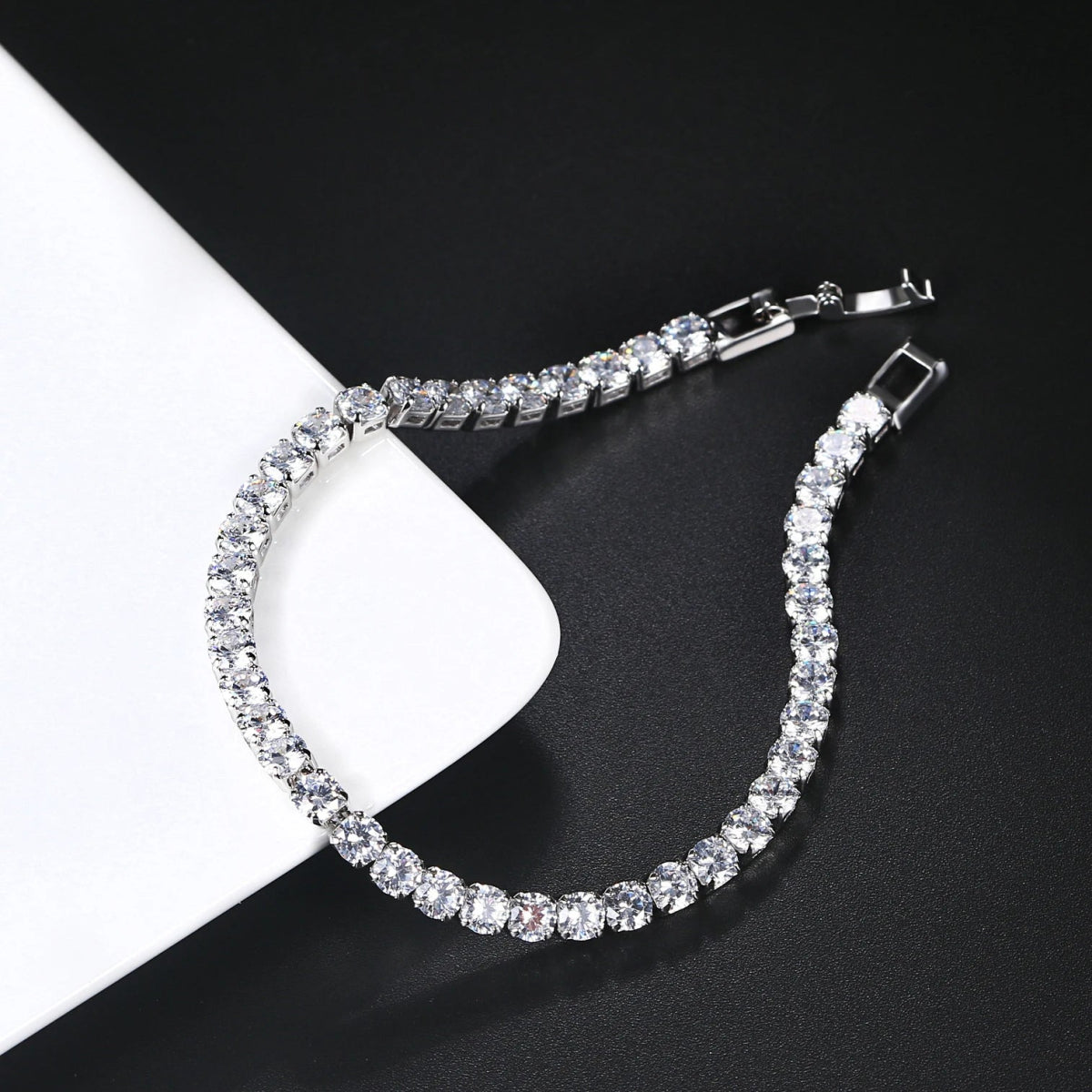 Hip Hop Crystal Tennis Bracelet - WOWihte