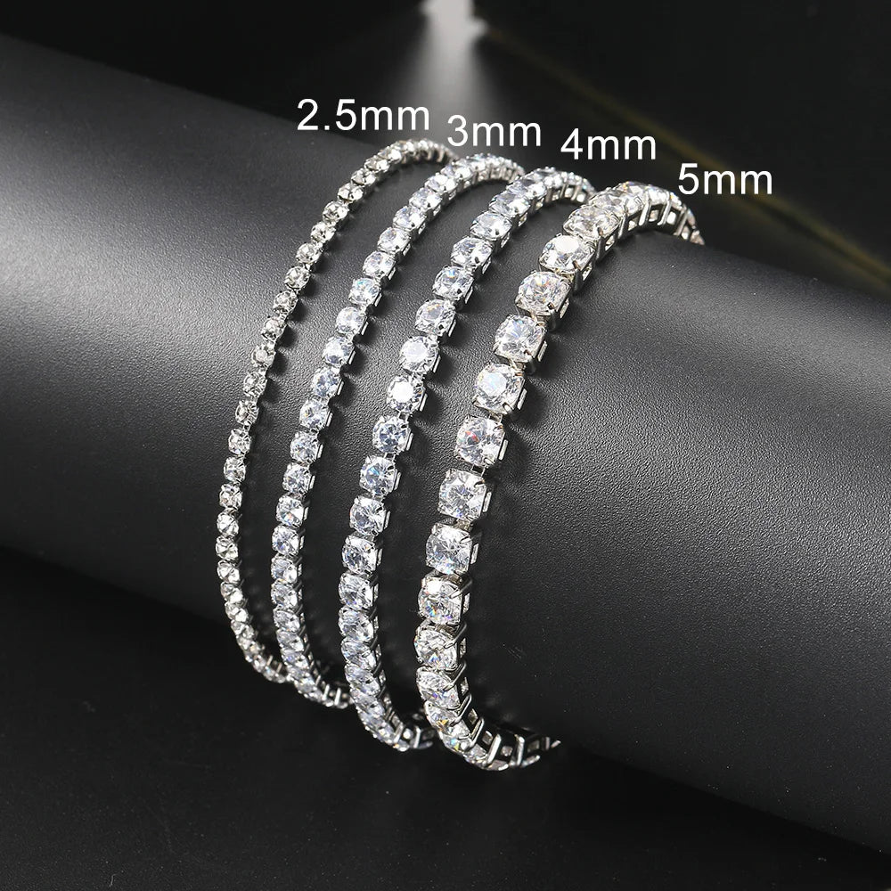 Hip Hop Crystal Tennis Bracelet - WOWihte