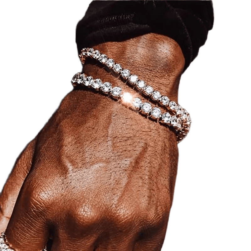 Hip Hop Crystal Tennis Bracelet - WOWihte