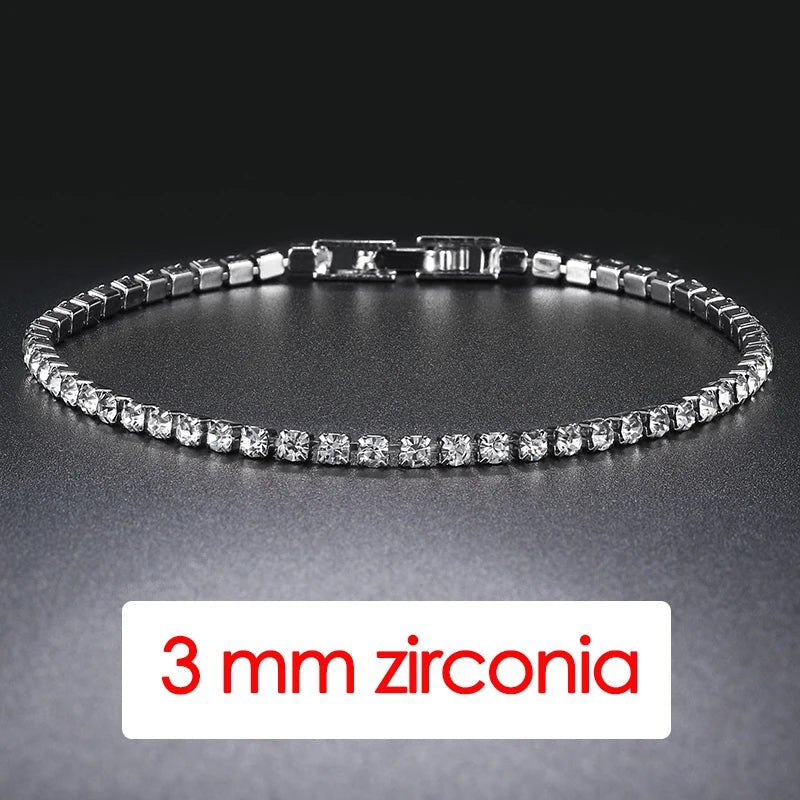 Hip Hop Crystal Tennis Bracelet - WOWihte