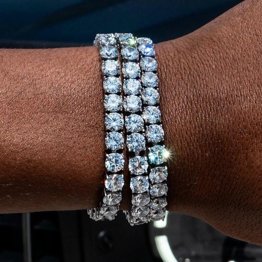 Hip Hop Crystal Tennis Bracelet - WOWihte
