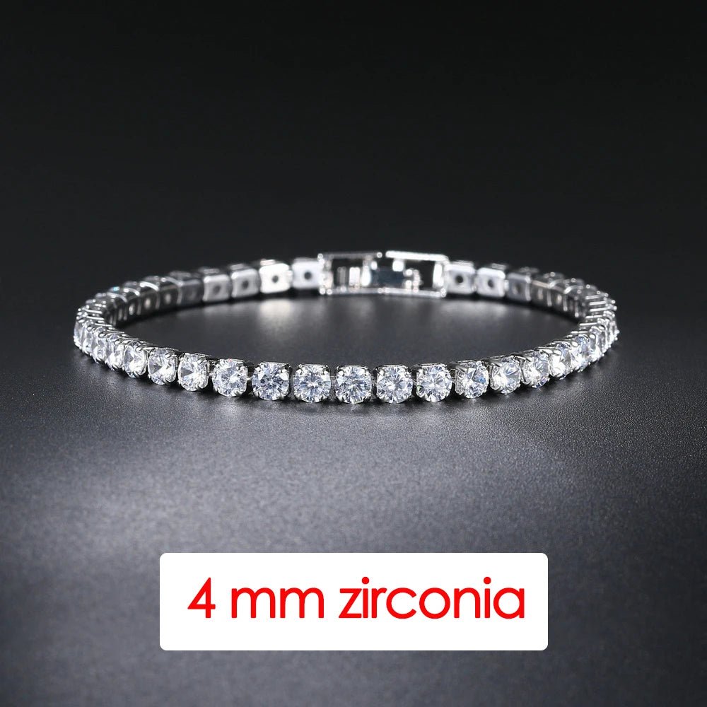Hip Hop Crystal Tennis Bracelet - WOWihte