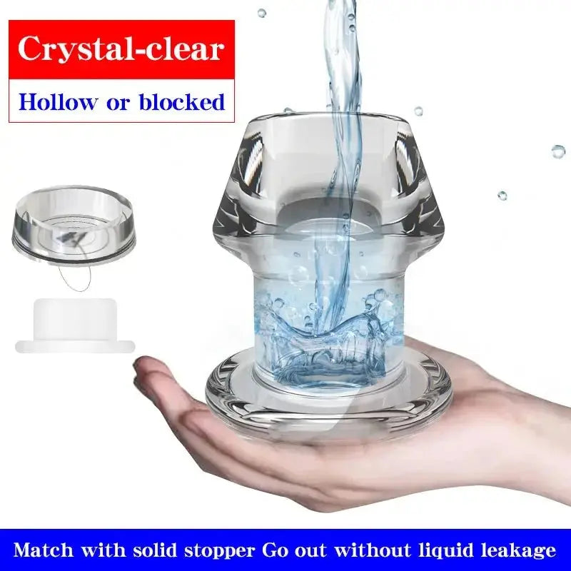 Hollow Anal Expander With Stopper - WOWihte