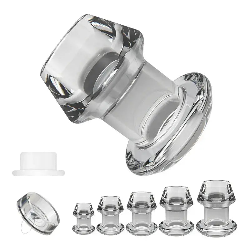 Hollow Anal Expander With Stopper - WOWihte