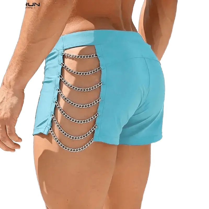 Hollow Chain Detail Shorts - WOWihte