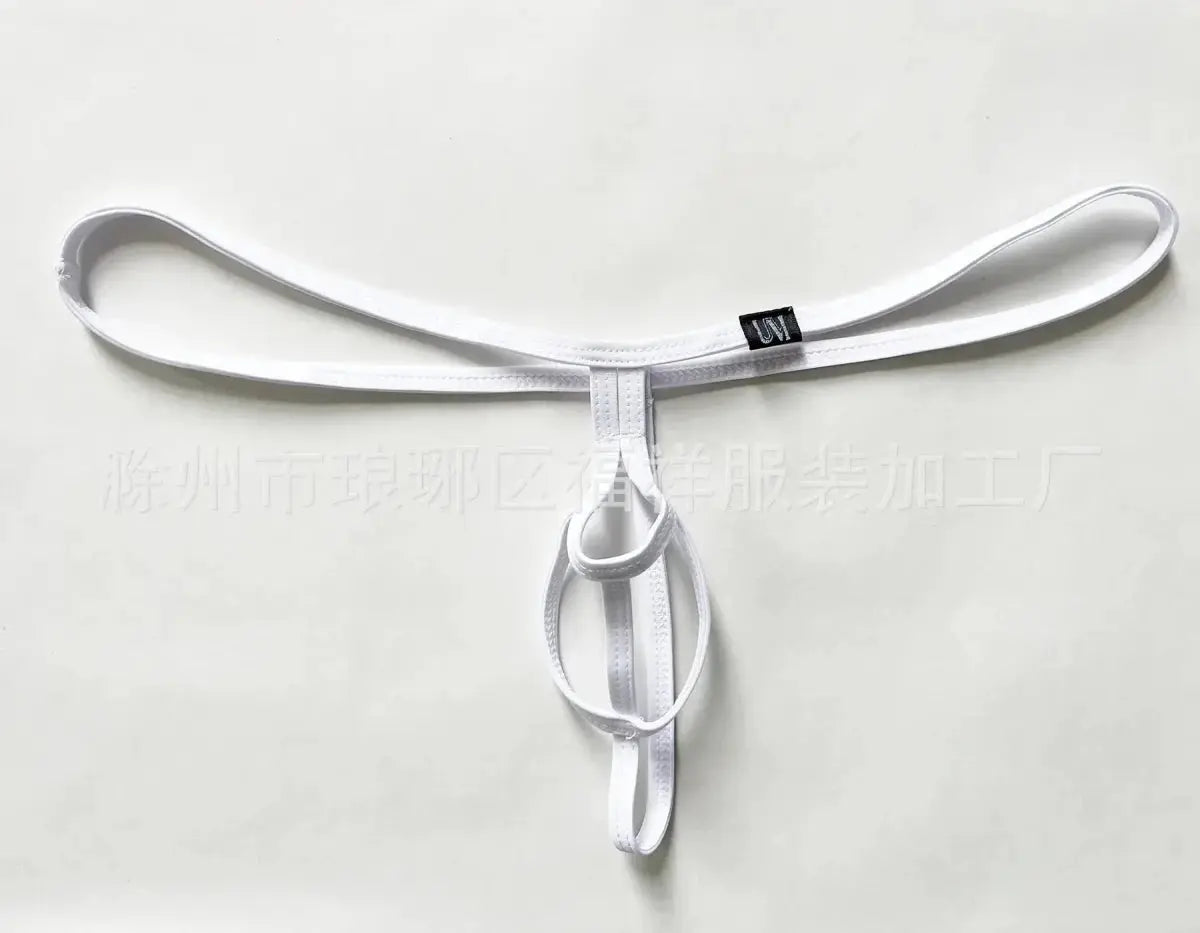 Hollow-Out Design Bullet-Separated Thong - WOWihte