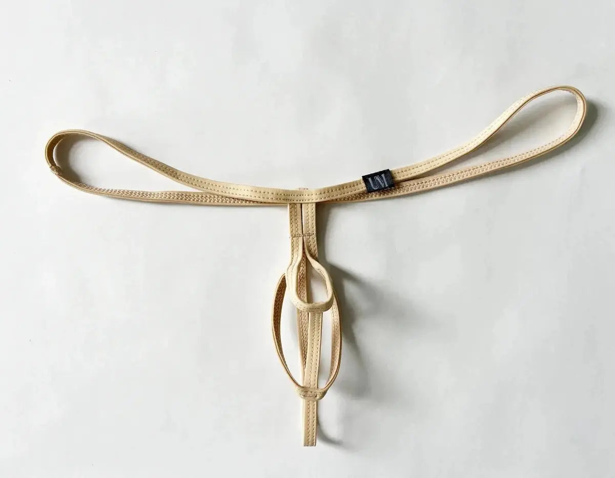 Hollow-Out Design Bullet-Separated Thong - WOWihte