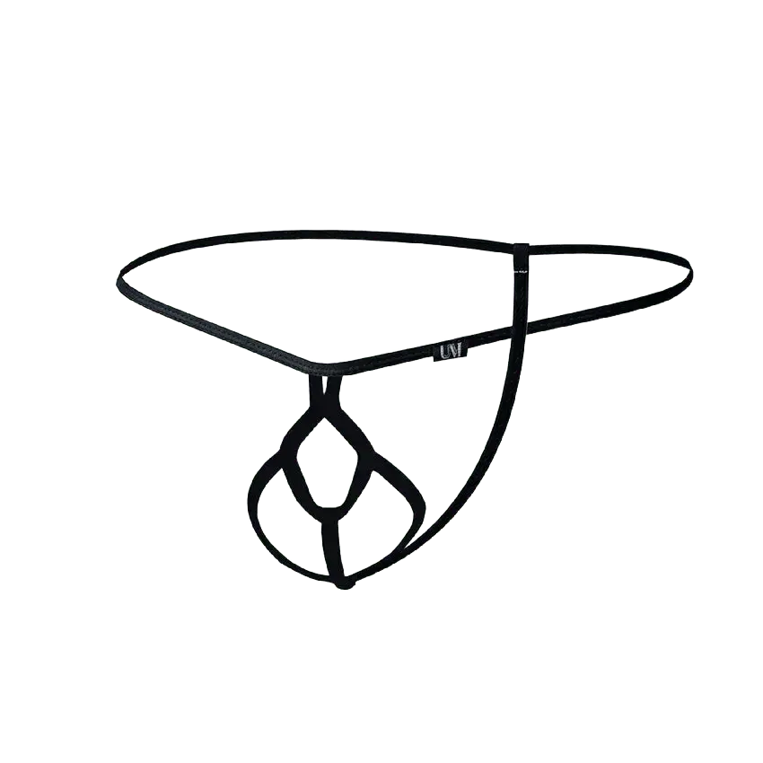 Hollow-Out Design Bullet-Separated Thong - WOWihte