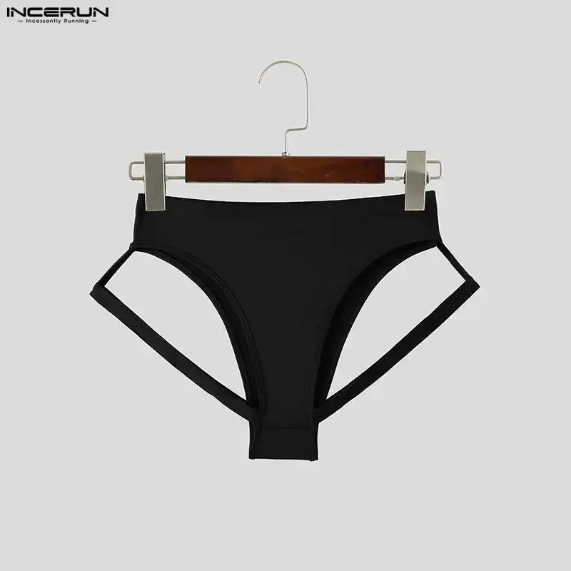 Hollow Out Elastic Waist Shorts - WOWihte