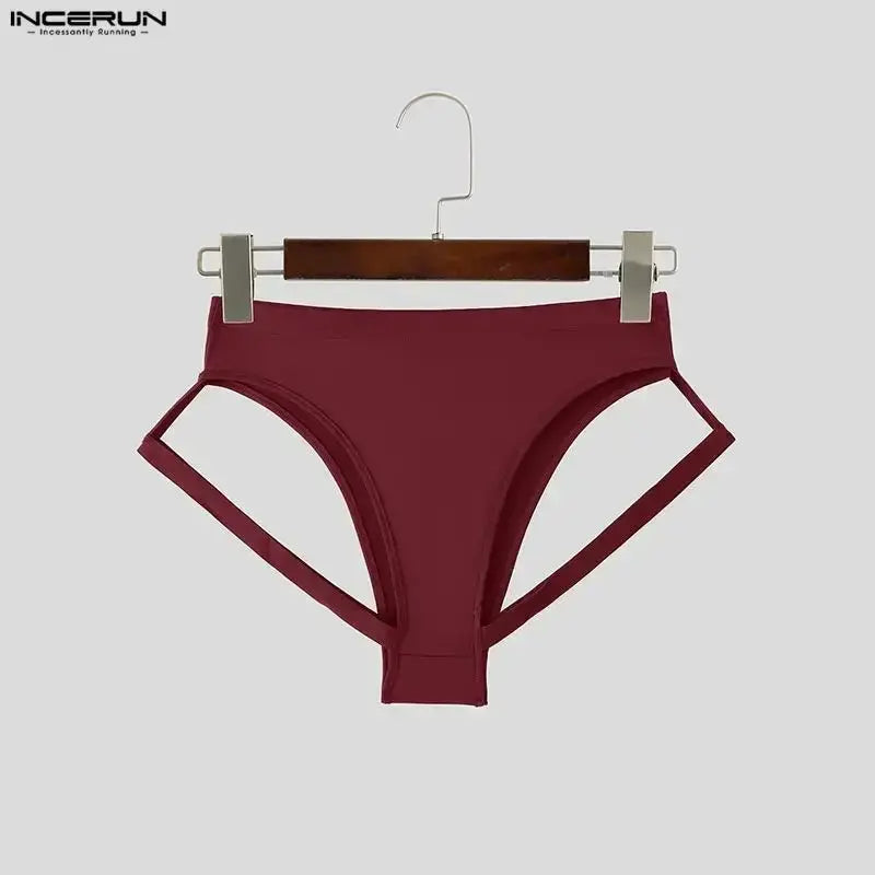 Hollow Out Elastic Waist Shorts - WOWihte