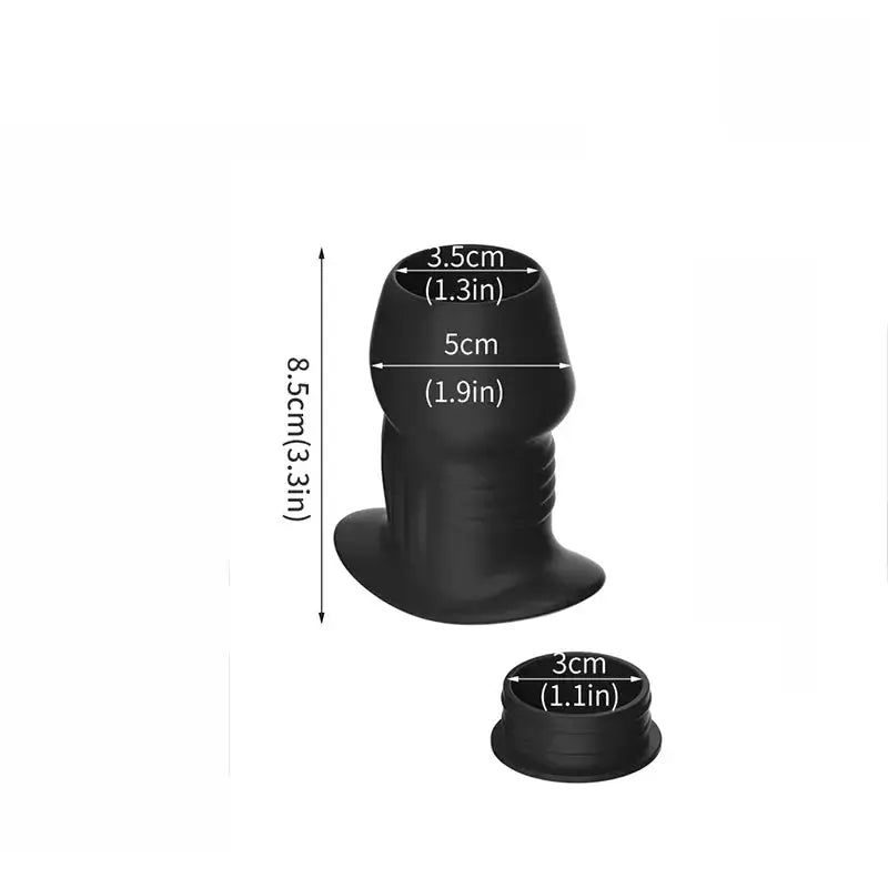 Hollow Silicone Anal Plug Dilator - WOWihte