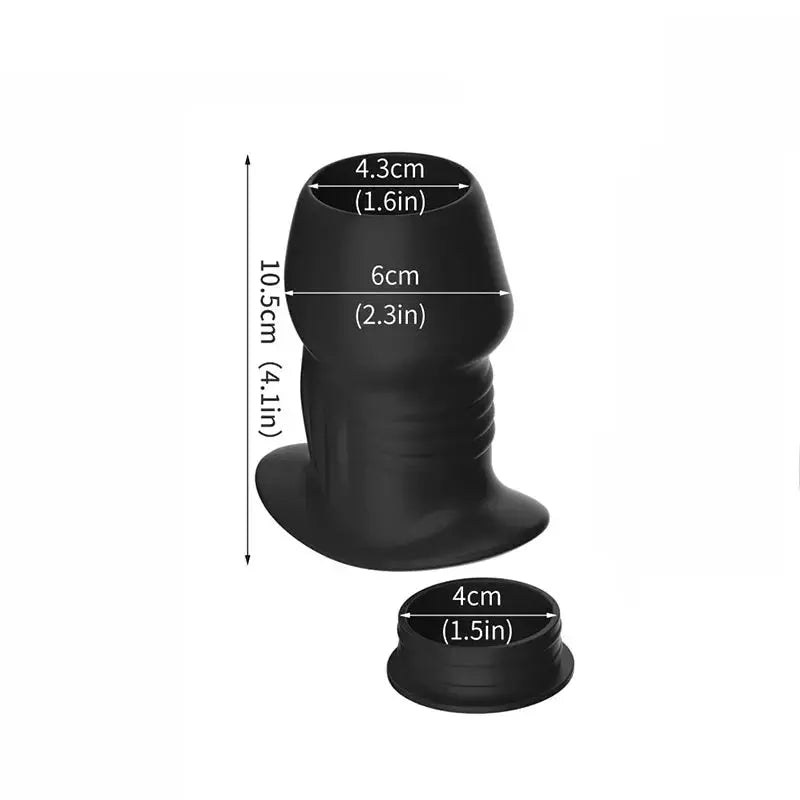 Hollow Silicone Anal Plug Dilator - WOWihte