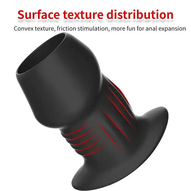Hollow Silicone Anal Plug Dilator - WOWihte