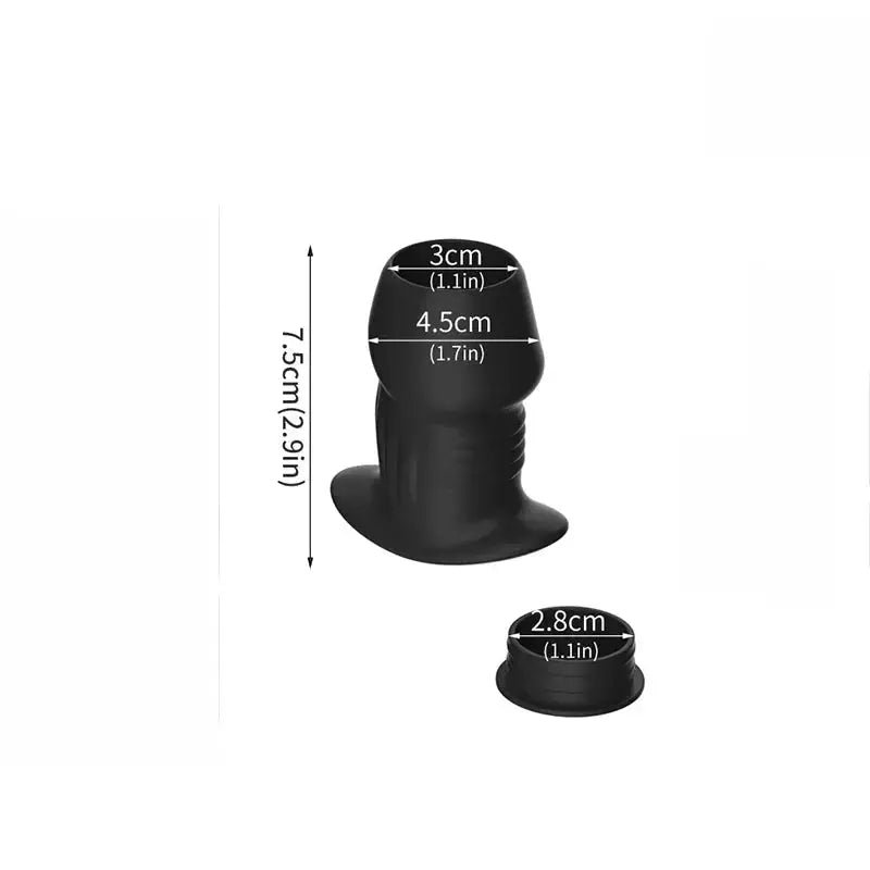 Hollow Silicone Anal Plug Dilator - WOWihte