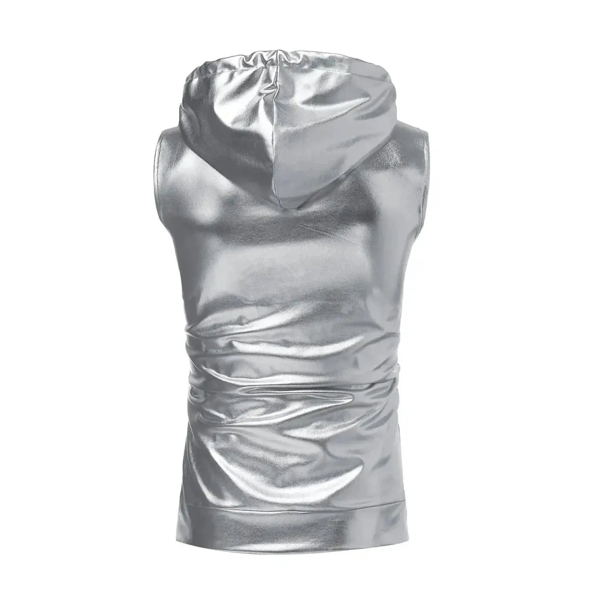 Hooded Zipper Vest Sportswear - WOWihte