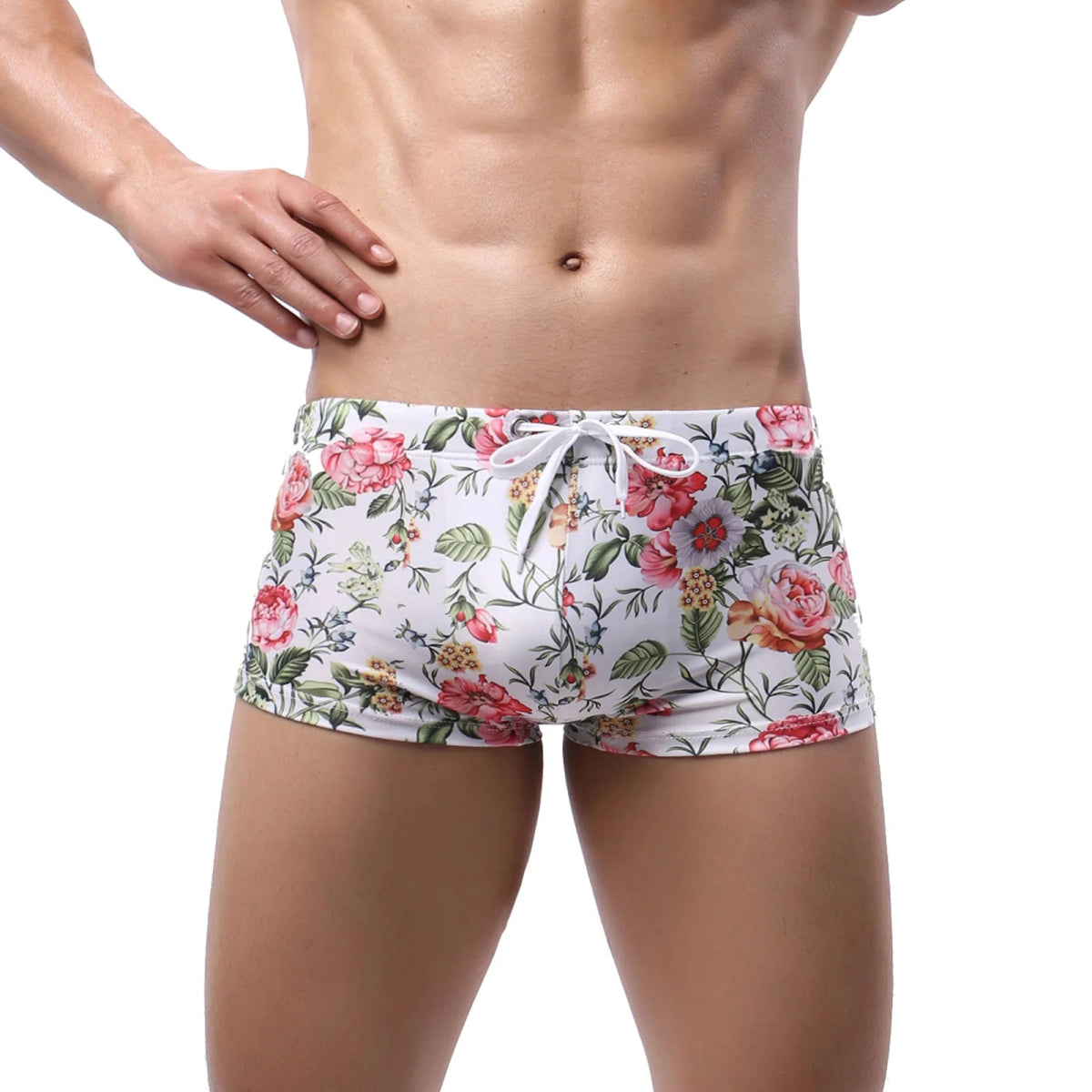 Hot Sell Swimwear Man Swimming Boxers Shorts Sexy Swimsuit Men Low Waist Swim Trunks Sunga hombre Bathing Suit - WOWihte