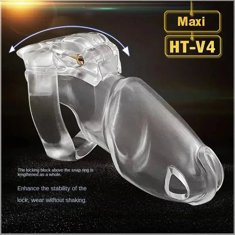 HT - V4 Resin Chastity Device Set - WOWihte