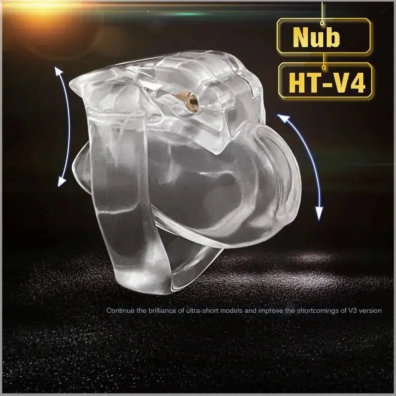 HT - V4 Resin Chastity Device Set - WOWihte