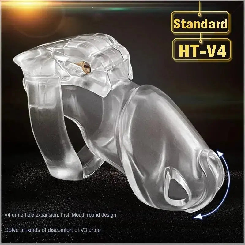 HT - V4 Resin Chastity Device Set - WOWihte