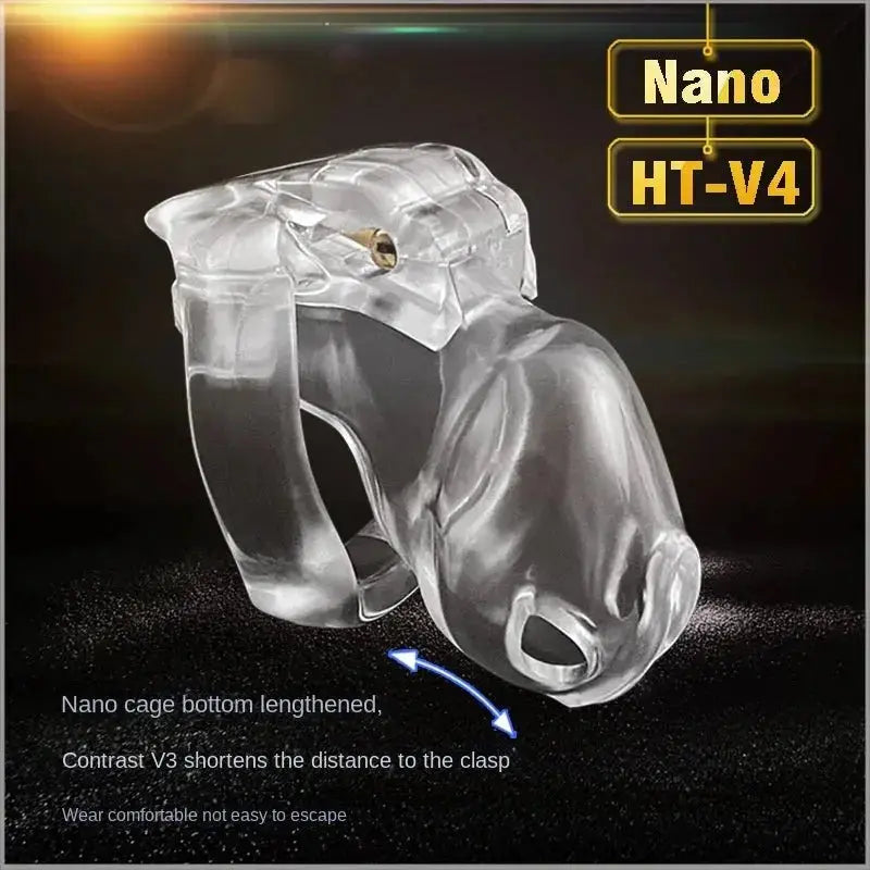 HT - V4 Resin Chastity Device Set - WOWihte
