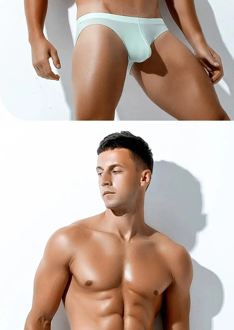 Ice Silk Breathable U - Pouch Briefs - WOWihte