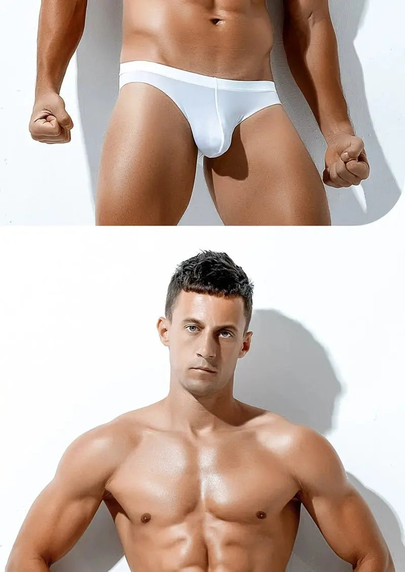 Ice Silk Breathable U - Pouch Briefs - WOWihte
